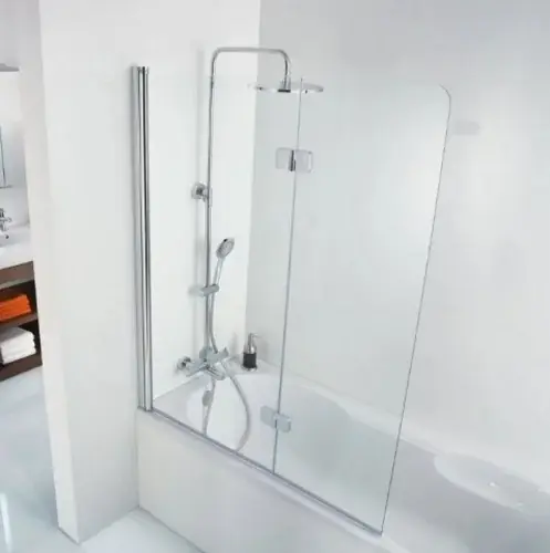 HSK Premium Softcube 2 pièces pour baignoire, dimensions 90 x 140 cm, butée gauche