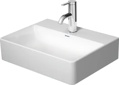 Duravit DuraSquare lave-mains, 45x35cm, 1 trou pour robinet, sans trop-plein, dessous poncé