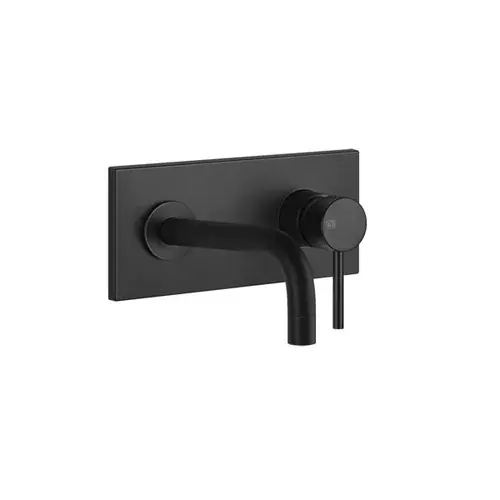 Gessi Emporio Via Tortona ensemble prêt à poser, mélangeur monocommande de lavabo, bec fixe (toujours à gauche), sans garniture découlement, 031