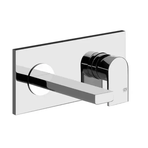 Gessi Emporio Via Manzoni mitigeur monocommande prêt à lemploi, lavabo, bec fixe pour corps caché, sans garniture mécanique, saillie 148 mm