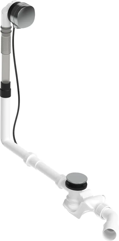 Ensemble de vidange et de trop-plein Duravit Quadroval 792217, chrome