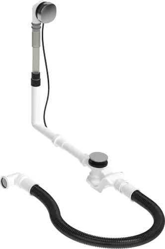 Ensemble de vidange et de trop-plein Duravit Quadroval 792204, chrome
