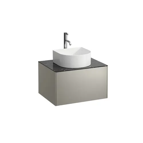 Tiroir Sonar courant, 1 tiroir, adapté aux cuvettes des lavabos 812340, 812341, 812342, découpe au milieu pour le lavabo et le robinet