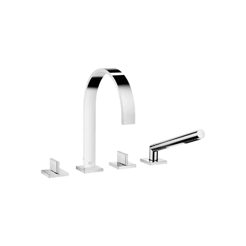 Dornbracht MEM Mitigeur de bain à 4 trous pour montage sur bord de baignoire ou sur bord de carrelage, saillie 220mm