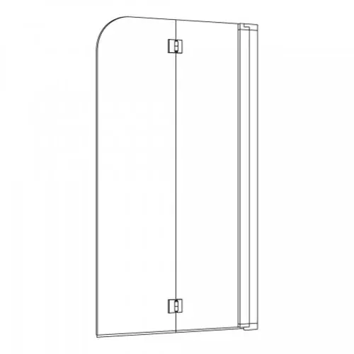 Koralle porte pliante de douche myDay BF2A L 132, 1305-1325x1400mm