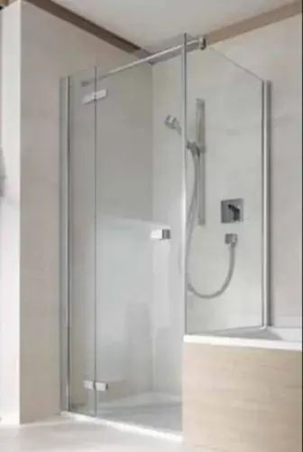 Porte battante Koralle avec panneau fixe pour cloison courte S500Plus TFFKA R 100, 985-1000x2000mm