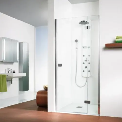 HSK Premium Softcube porte tournante dans niche, dimensions 80 x 200 cm, butée articulée à droite