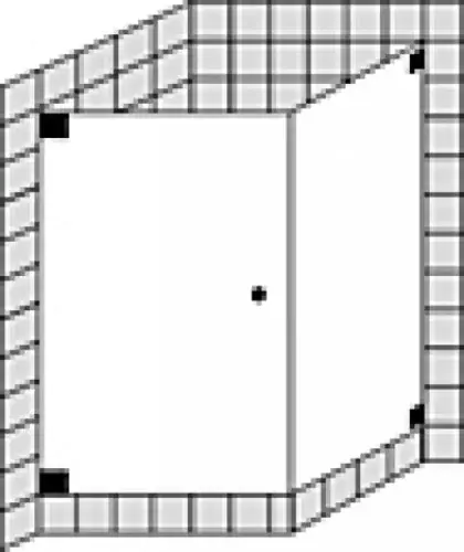 Douche d‘angle SPRINZ Omega sur mesure avec porte battante ou porte avec paroi latérale, dimensions jusqu‘à 1000x1000x2000mm
