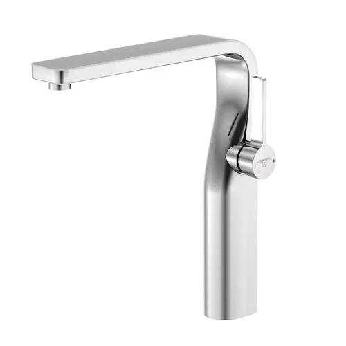 Steinberg Série 230 Mitigeur de lavabo, commande latérale, haut, sans garniture découlement, saillie 200mm