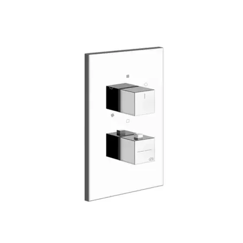 Kit prêt à monter Gessi pour thermostat encastré, cartouche de dérivation 3 voies on-off, avec vannes darrêt dentretien, filtre et clapet anti-retour, pas de sécurité intrinsèque