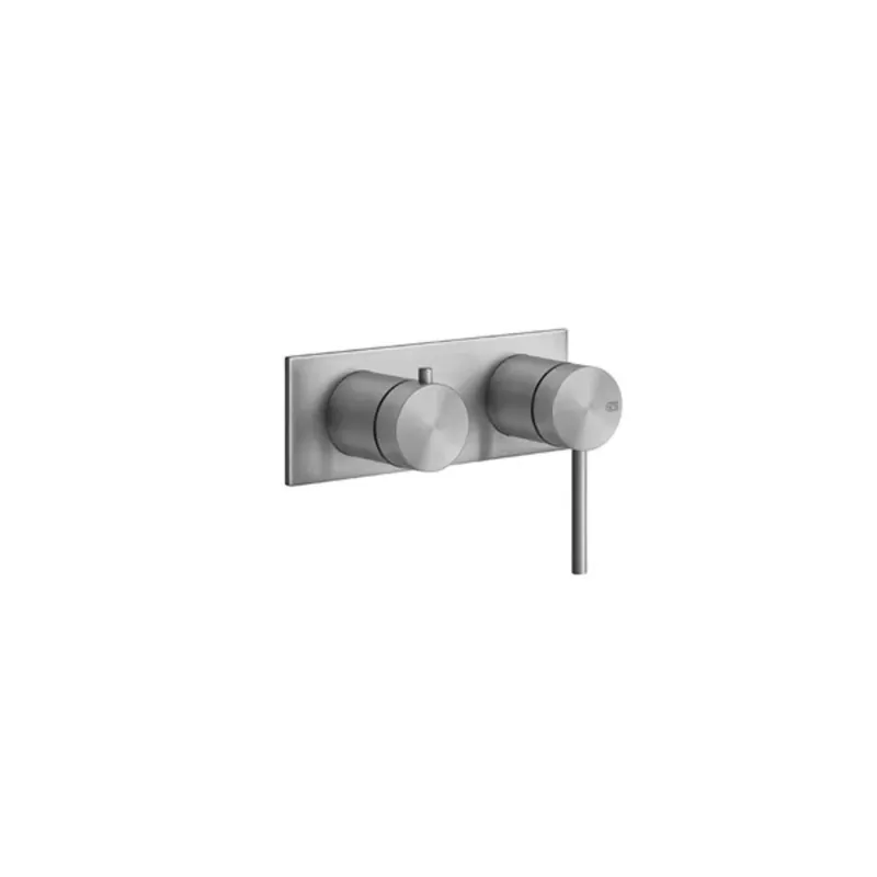 Kit prêt-à-monter Gessi316 pour mitigeur monocommande encastré, cartouche dinversion 2 voies, plaque continue, 727