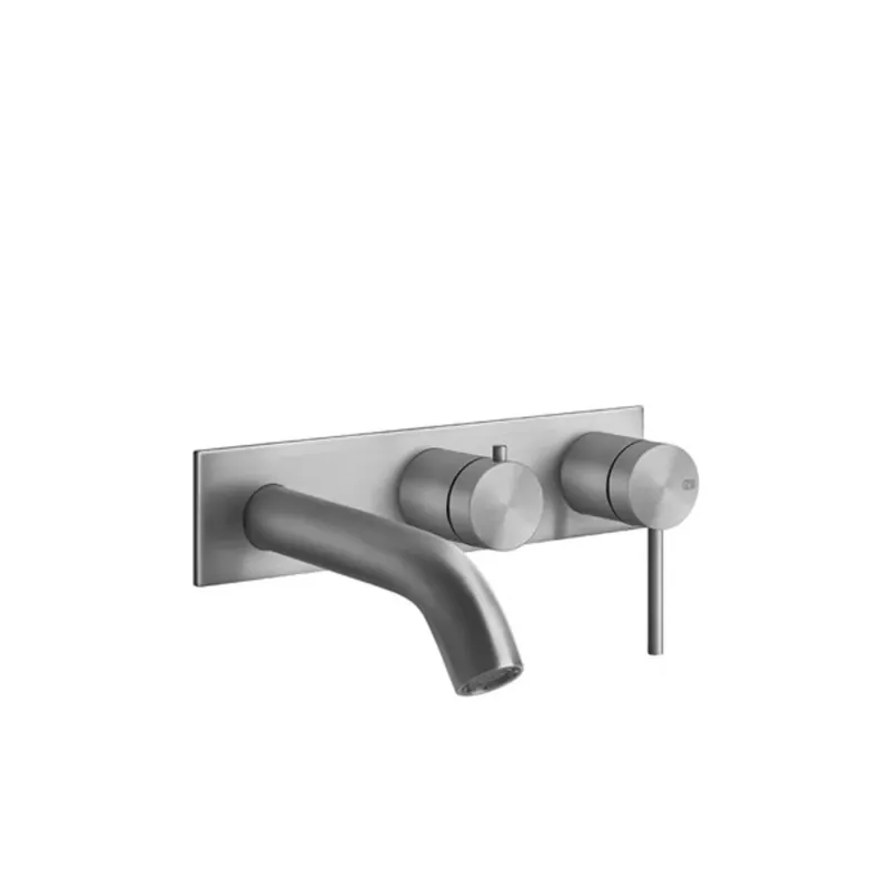Gessi316 kit prêt à poser pour mitigeur monocommande encastré pour baignoire, cartouche dinverseur 2 voies, une rosace