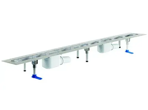 DALLMER caniveau de douche CeraLine F 1400mm, DN 50 hauteur totale 110mm