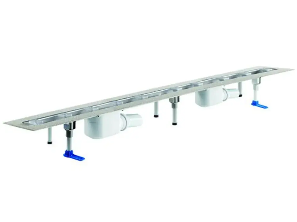 DALLMER caniveau de douche CeraLine F 1700mm, DN 50 hauteur totale 110mm