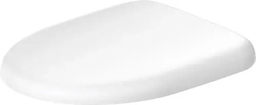 Siège de WC Duravit Architec sans charnières SoftClose acier inoxydable, blanc