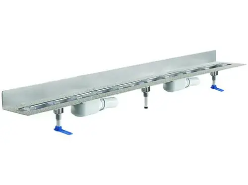 DALLMER caniveau de douche CeraLine PLAN L 1500mm, DN 50 Hauteur totale 90mm