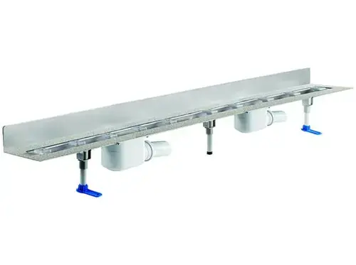 DALLMER caniveau de douche CeraLine W 1600mm, DN 50 hauteur totale 110mm
