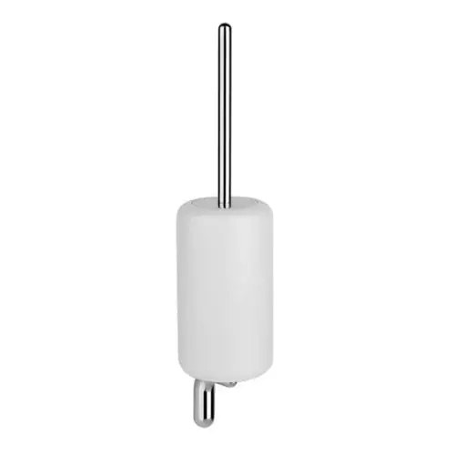 Ensemble de brosses de toilette Gessi Goccia pour montage mural, récipient en GRES blanc