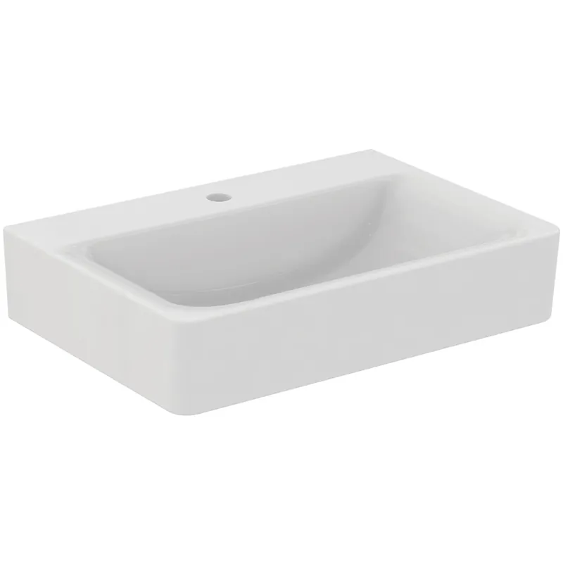 Ideal Standard Connect lavabo, 1 trou pour robinet, sans trop-plein, 650x460x175mm