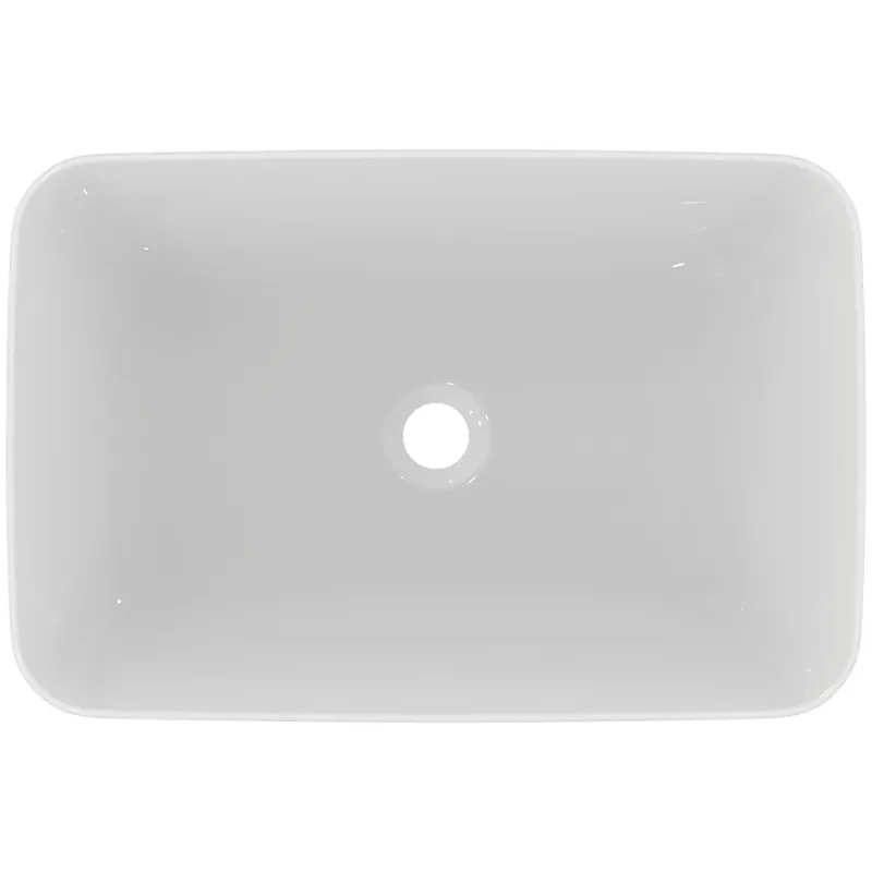 Ideal Standard Connect Air Vasque à poser 600mm, rectangulaire, sans trou pour robinet, sans trop-plein
