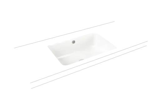 KALDEWEI CAYONO lavabo à encastrer par le dessous, 3190, 596 x 426 mm