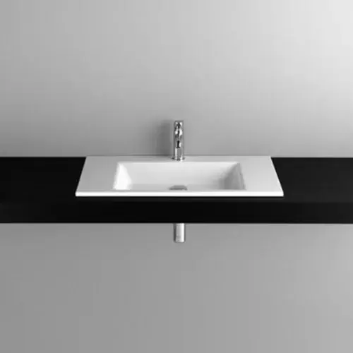 BetteAqua lavabo à encastrer avec trou de robinet, A048 800 x 495 mm