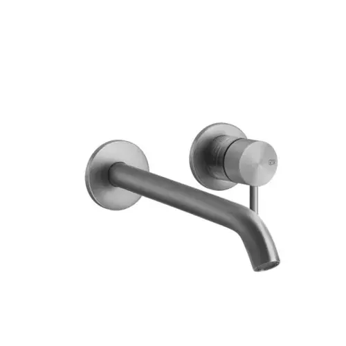 Gessi316 Trame kit prêt à lemploi, pour mitigeur monocommande encastré de lavabo, rosaces simples D65 mm, bec personnalisé, sans vidage