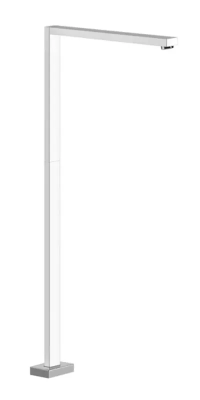 Gessi Rettangolo K, kit prêt à lemploi pour bec libre de 1021 mm de haut, fonctionnement séparé, saillie 285 mm