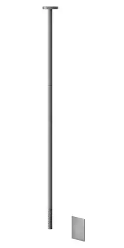 Gessi Gessi316 Meccanica, bec plafonnier de lavabo sans contact, à commande électronique, longueur 1600mm, capteur intégré