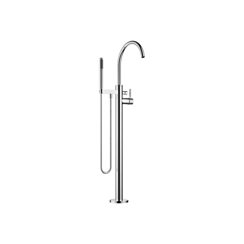 Dornbracht Mitigeur monocommandé pour bain avec tube de fixation pour montage indépendant, avec flexible de douche