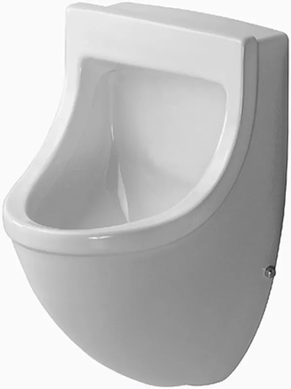 Duravit Urinal Starck 3, entrée par derrière, aspiration, sans couvercle, blanc