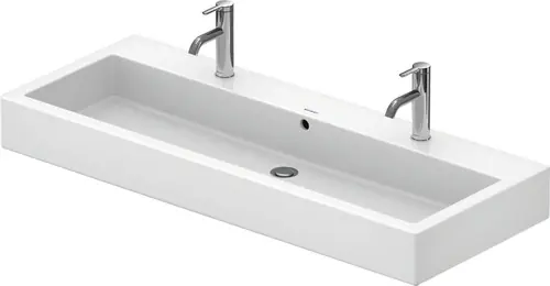Duravit Vero lavabo, 1200x470mm, poncé, avec trop-plein, 2 trous pour robinet