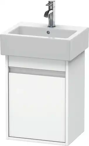 Duravit Ketho bâti-support de lavabo suspendu, 400x550x320 mm, 1 porte, charnières à gauche, pour lave-mains Vero 070445