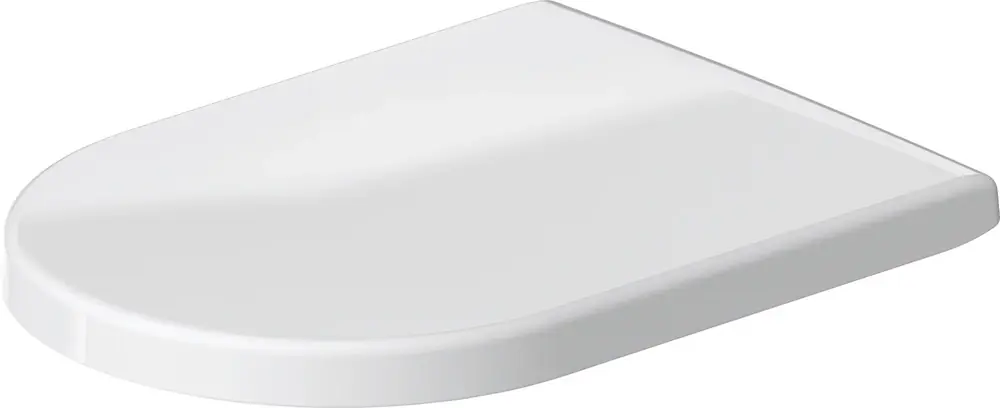 Siège de WC Duravit Starck 3, charnières en acier inox, 430x450mm, rallongé