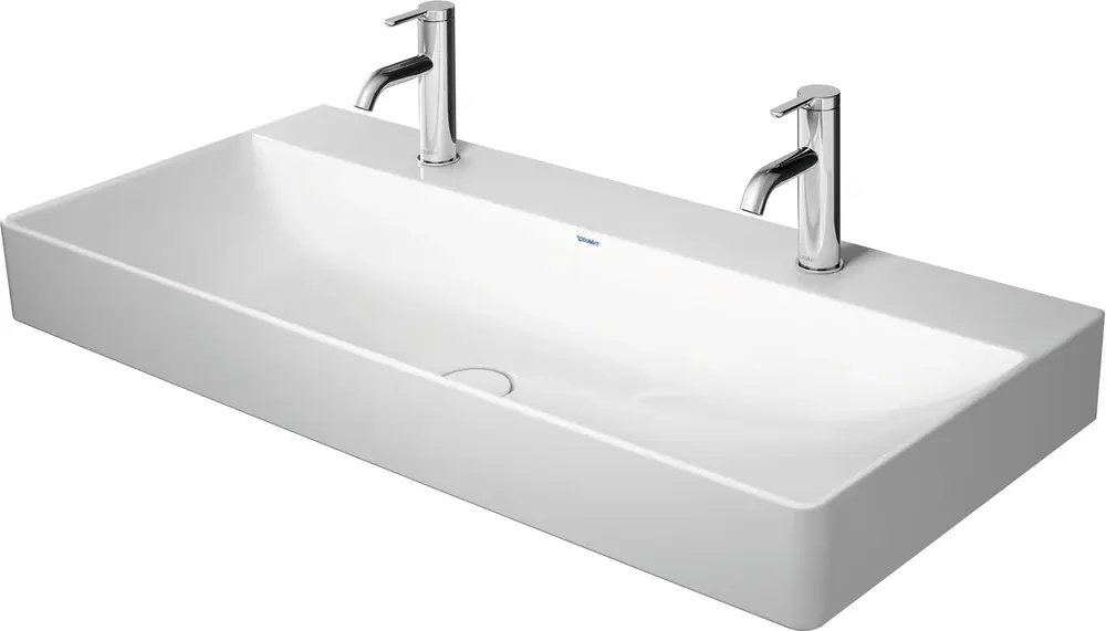 Duravit DuraSquare lavabo, 100x47cm,1 trou pour robinet, sans trop-plein, vitrifié par le dessous