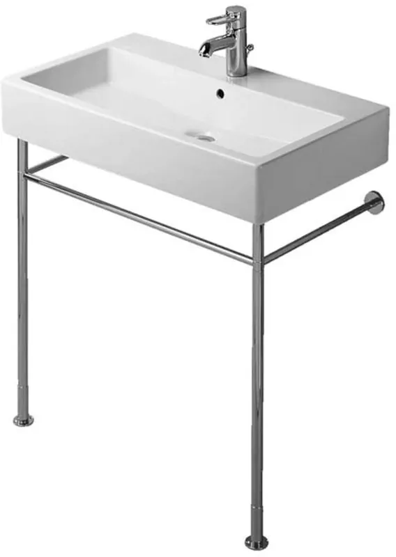 Console métallique Duravit Vero pour 045480, réglable en hauteur, chromé