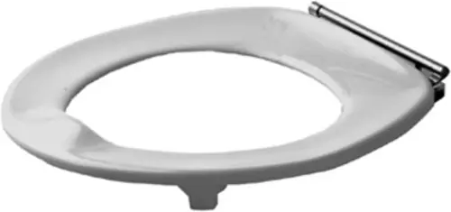 Bague de siège de WC Duravit Architec avec tampons angulaires, charnières en acier inoxydable
