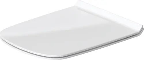Siège de WC Duravit DuraStyle avec charnières SoftClose en acier inoxydable, version allongée, amovible