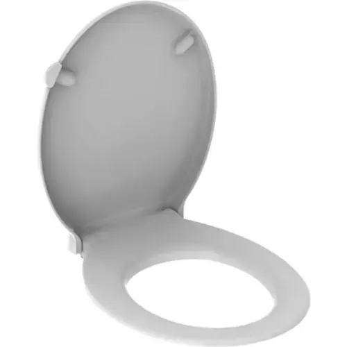 Siège de WC Geberit Renova Nr. 1 Comfort, sans barrière, antibactérien, fixation par dessous
