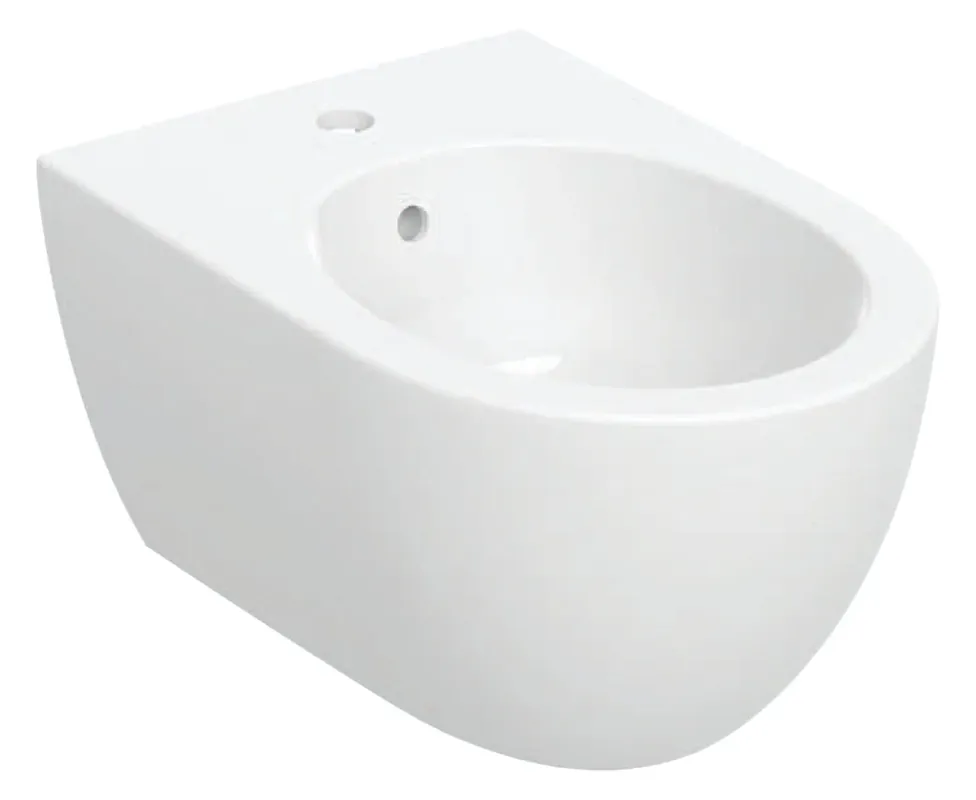 Geberit Acanto bidet mural, forme fermée, pour robinetterie monotrou