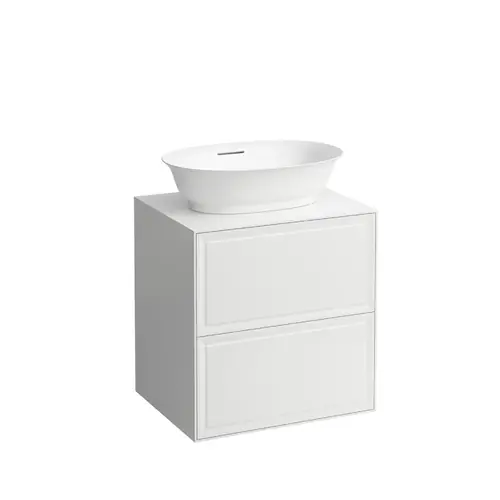 LAUFEN The New Classic Sideboard, 2 tiroirs, 575x455x600mm, pour bac de lavage H812852/3