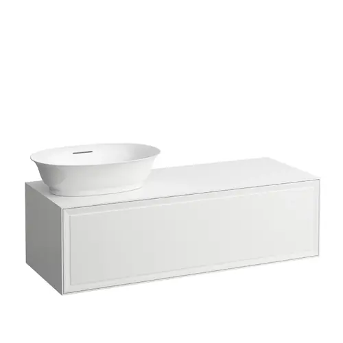 LAUFEN The New Classic Sideboard, découpe à gauche, 1175x455x345mm, 1 tiroir, pour bac à linge H812852/3