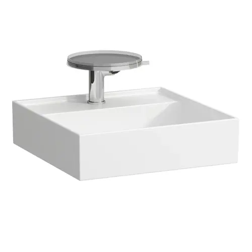 LAUFEN Kartell Lave-mains, encastrable, 2 trous pour robinet, sans trop-plein, 460x460mm