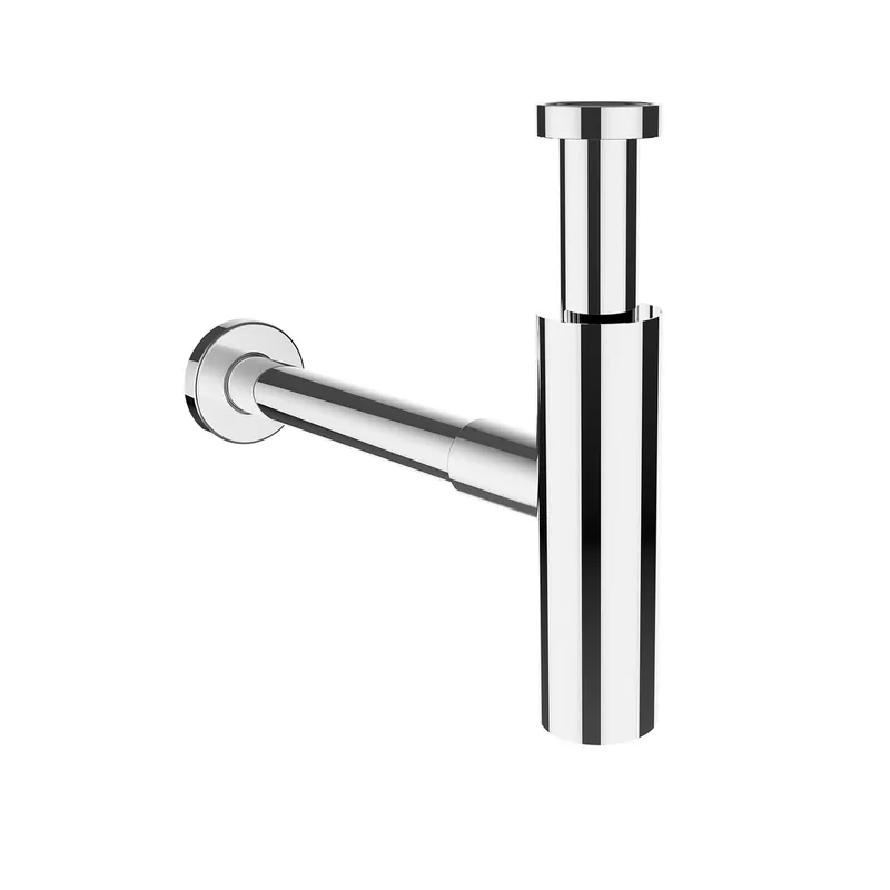 LAUFEN Siphon, DN32, chromé, avec tube découlement rallongé