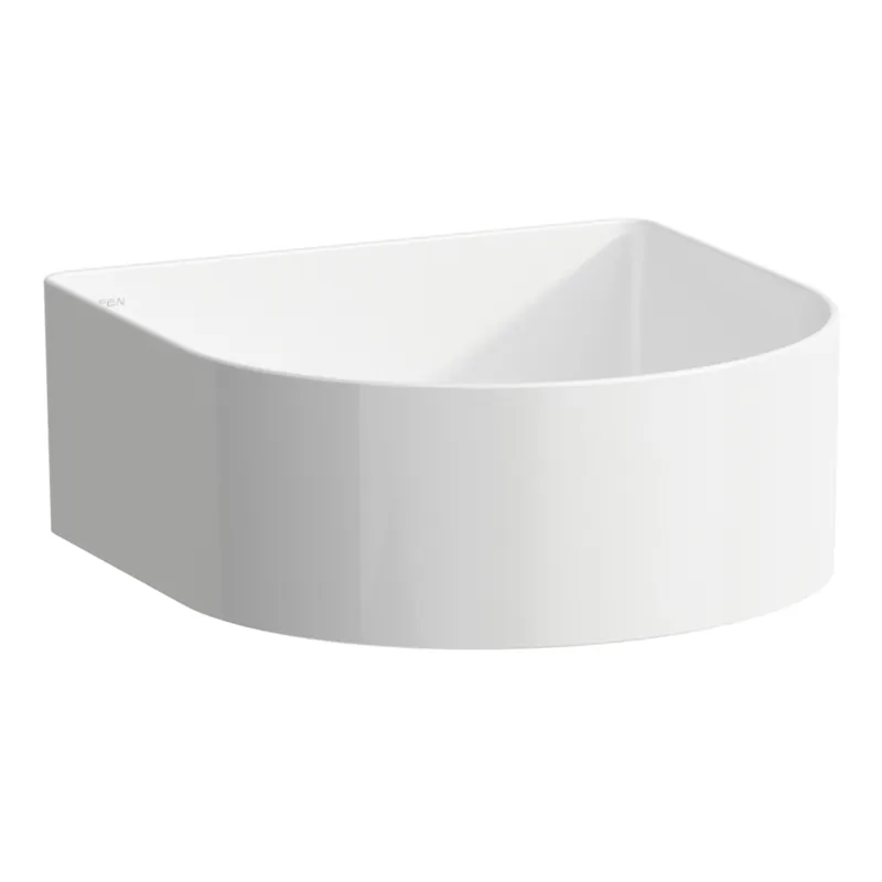 LAUFEN Sondeur courant pour lavabo, sans trou pour robinet, sans trop-plein, 340x340mm, avec couvercle en céramique pour robinet de vidange, blanc