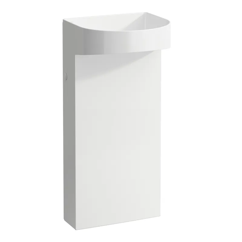 LAUFEN Sondeur mobile pour lavabo avec colonne intégrée, sans trou pour robinet, sans trop-plein, 410x900mm, avec robinet de vidange, blanc