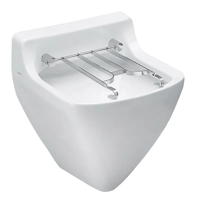 LAUFEN Bernina Evier, avec rinçage du bord, entrée intérieure, avec grille rabattable, 505x510x710mm