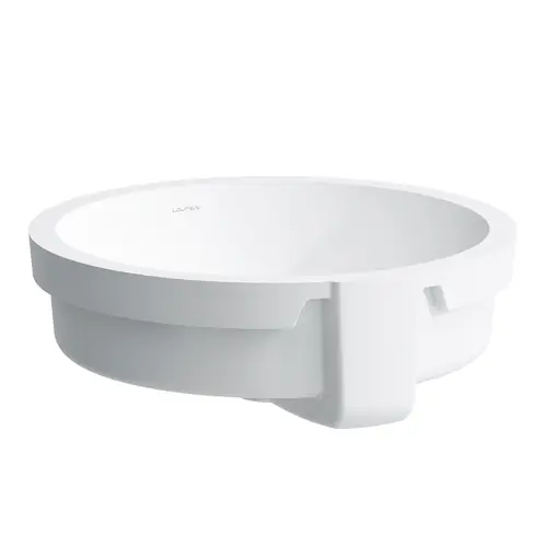 LAUFEN Living City lavabo encastré par le bas, avec trop-plein, sans trou pour robinet, 450x455mm, blanc