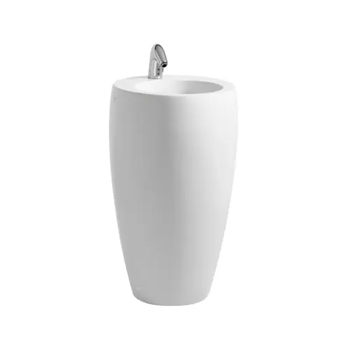 LAUFEN Alessi one Lavabo avec colonne intégrée, sans percement pour robinetterie, sans trop-plein, 530x530