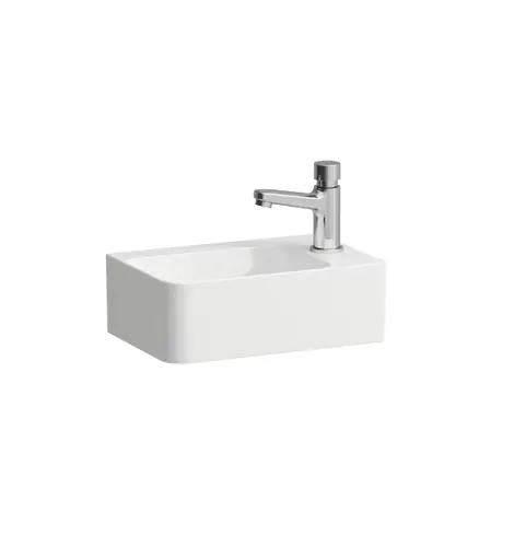 LAUFEN VAL lave-mains, 1 trou de robinetterie à droite, sans trop-plein, 340x220mm